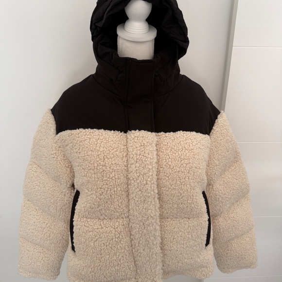 Maje Gromgy Hooded Mixed Media Puffer Jacket - Picture 9 of 11